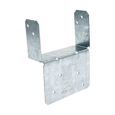 Simpson Strong-Tie Simpson Strong-Tie ZMax 1.25 in. H X 2.56 in. W 18 Ga. Galvanized Steel End Post Cap LPC4Z